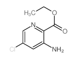3-氨基-5-氯吡啶甲酸乙酯结构式