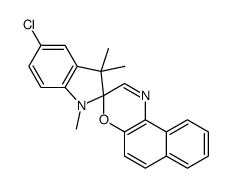 5-氯-1,3-二氢-1,3,3-三甲基螺[2H-吲哚-2,3-(3H)萘并[2,1-b](1,4)噁嗪]结构式