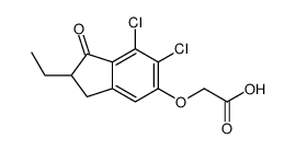 [(6,7-Dichloro-2-ethyl-2,3-dihydro-1-oxo-1H-inden-5-yl)oxy]acetic acid结构式