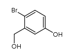 4-bromo-3-(hydroxymethyl)phenol结构式