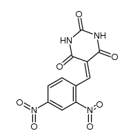5-(2,4-dinitro-benzylidene)-pyrimidine-2,4,6-trione结构式