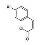 2-Propenoyl chloride, 3-(4-bromophenyl)-结构式