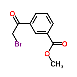 3-(2-溴乙酰基)-苯甲酸甲酯结构式