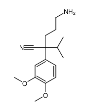 5-amino-2-(3,4-dimethoxyphenyl)-2-propan-2-ylpentanenitrile结构式