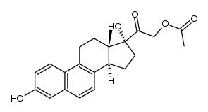 1,3,5(10),6,8-19-nor-pregnapentaene-3,17&alpha;,21-triol-20-one 21-acetate结构式