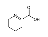 3,4,5,6-tetrahydropyridine-2-carboxylic acid结构式