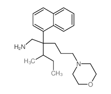 4-Morpholinepentanamine,b-(1-methylpropyl)-b-1-naphthalenyl-结构式