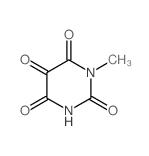 2,4,5,6(1H,3H)-Pyrimidinetetrone,1-methyl-结构式
