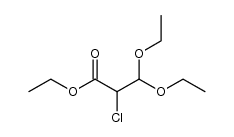 3,3-diethoxy-2-chloro-propionic acid ethyl ester结构式