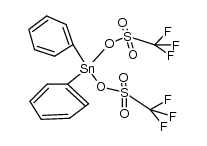 diphenylstannanediyl bis(trifluoromethanesulfonate)结构式