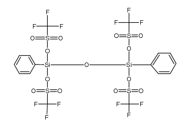 Tetrakis(trifluormethan-sulfonyloxy)-diphenyl-disiloxan结构式
