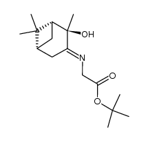 tert-butyl{[(1R,2R,5R)-2-hydroxy-2,6,6-trimethylbicyclo[3.1.1]hept-3-ylidene]amino}acetate结构式