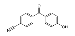 4-(4-hydroxybenzoyl)benzonitrile结构式