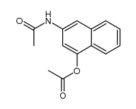 3-Acetamino-1-acetoxy-naphthalin结构式