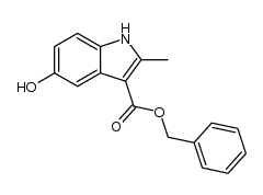 5-Hydroxy-2-methyl-1H-indole-3-carboxylic acid benzyl ester结构式