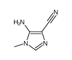 (9ci)-5-氨基-1-甲基-1H-咪唑-4-甲腈结构式