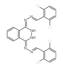 Benzaldehyde, 2,6-dichloro-, 1,4-phthalazinediyldihydrazone(8CI,9CI)结构式