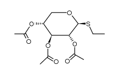 ethyl 2,3,4-tri-O-acetyl-1-thio-&beta;-D-xylopyranoside结构式