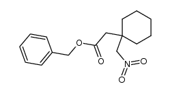 benzyl 1-(nitromethyl)cyclohexyl-acetate结构式
