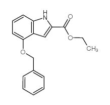 2-乙酸基-4-苄氧基吲哚结构式