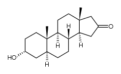 (3α,5α)-3-hydroxyandrostan-16-one结构式