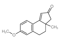 7-methoxy-3a-methyl-4,5-dihydro-3H-cyclopenta[a]naphthalen-2-one结构式