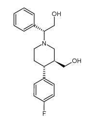 (3S,4R)-4-(p-fluorophenyl)-1-[(1R)-2-hydroxy-1-phenylethyl]-3-piperidinemethanol结构式
