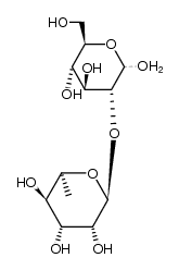 2-O-α-L-rhamonopyranosyl-D-glucopyranose结构式