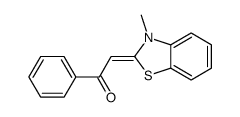 2-(3-methyl-1,3-benzothiazol-2-ylidene)-1-phenylethanone结构式