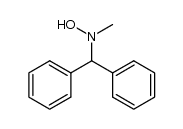 N-benzhydryl-N-methyl-hydroxylamine结构式