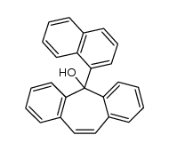 5-Hydroxy-5-(1-naphthyl)-5H-dibenzo[a,d]cyclohepten结构式