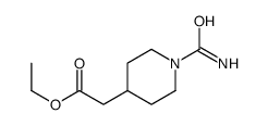 ethyl 2-(1-carbamoylpiperidin-4-yl)acetate结构式