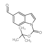 N-boc-1H-吲哚-5-甲醛结构式