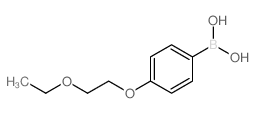 4-(2-乙氧基乙氧基)苯基硼酸结构式