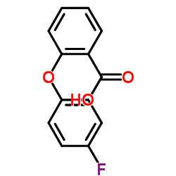 2-(4-Fluorophenoxy)benzoic acid结构式