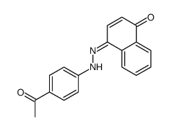 4-[(4-acetylphenyl)hydrazinylidene]naphthalen-1-one结构式