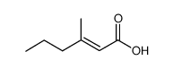 (E)-3-methylhex-2-enoic acid结构式