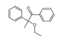 2-ethoxy-1,2-diphenylpropan-1-one结构式