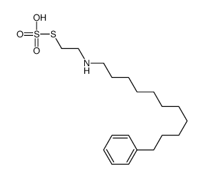 Thiosulfuric acid hydrogen S-[2-[(11-phenylundecyl)amino]ethyl] ester结构式