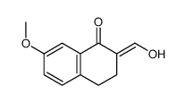 2-(hydroxymethylidene)-7-methoxy-3,4-dihydronaphthalen-1-one结构式