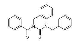 1-Benzoyl-1,3-dibenzylthioharnstoff结构式