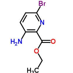 3-氨基-6-溴吡啶-2-羧酸乙酯结构式