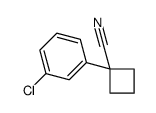 1-(3-氯苯基)环丁烷 甲腈结构式