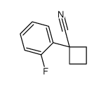1-(2-氟苯基)环丁烷甲腈结构式