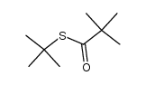 S-tert-butyl 2,2-dimethyl-thiopropanoate结构式
