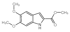 5,6-二甲氧基吲哚-2-羧酸甲酯结构式