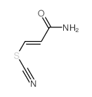 Thiocyanic acid,3-amino-3-oxo-1-propenyl ester, (E)- (9CI)结构式