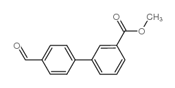 4-甲酰基-联苯-3-羧酸甲酯结构式