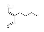 2-butyl-3-hydroxy-acrylaldehyde结构式