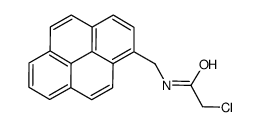 2-chloro-N-(pyren-1-ylmethyl)acetamide结构式